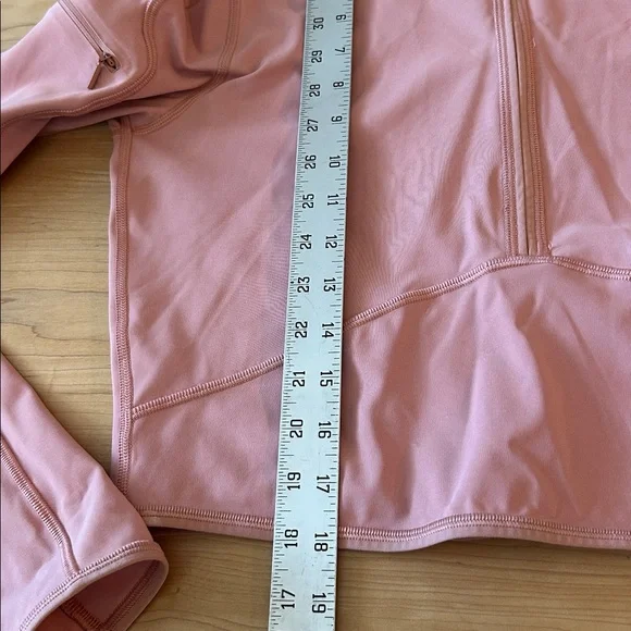 Lululemon Break a Trail 1/2 Zip Hoodie Pink Pastel Size 6 - Picture 12 of 12
